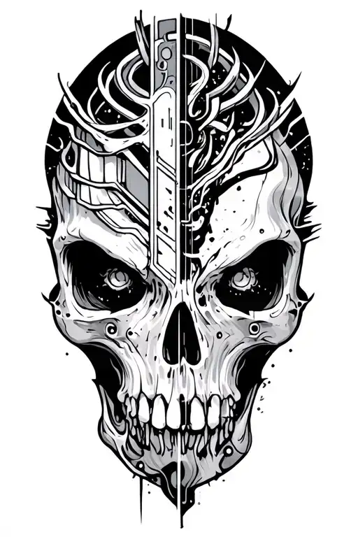 Cybersigilism Tattoo Forearm Vertical