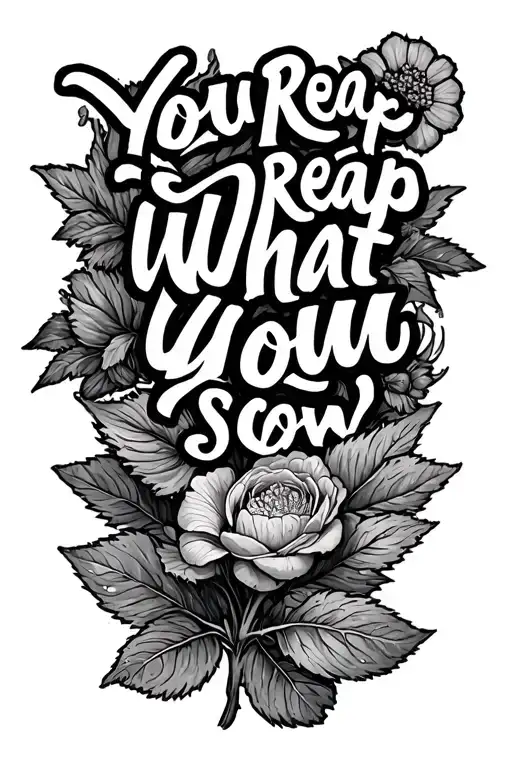You Reap What You Sow
