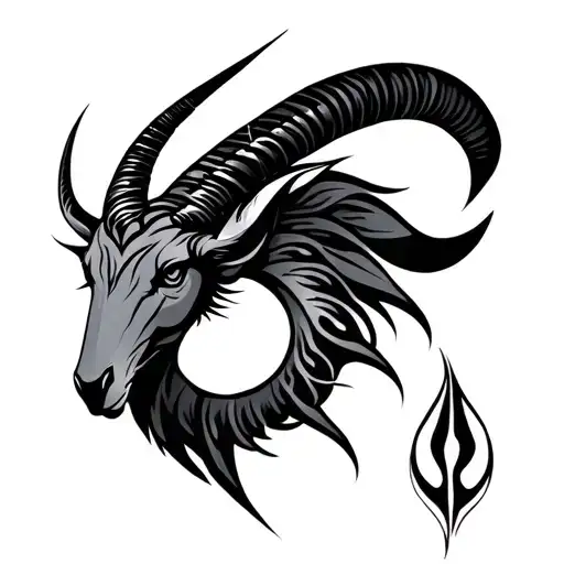 Capricorn Tribal Design