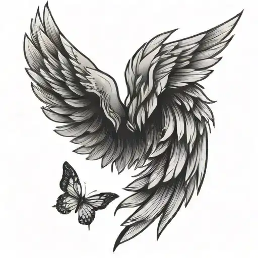 Wings Like Flash Design With Simple And Small
