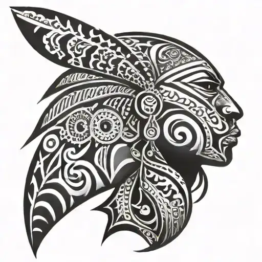 African Full Sleeve Tribal