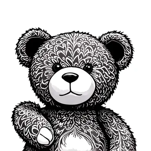 Picasso Style Teddy Bear