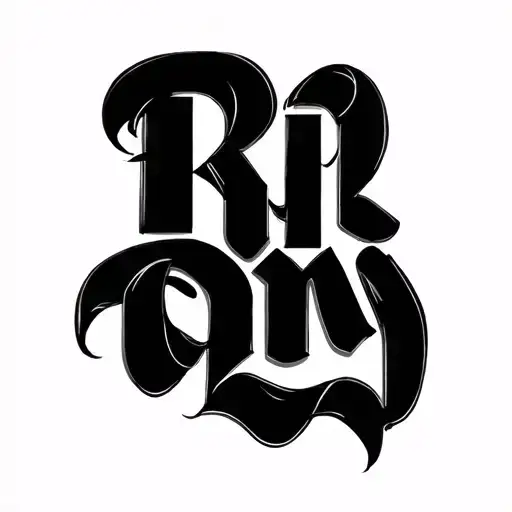 Romy As A Lettering Should Look Like Carved