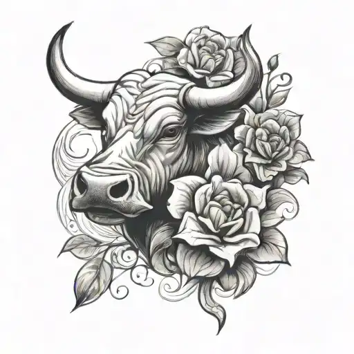 Bulls With Clover Leaf