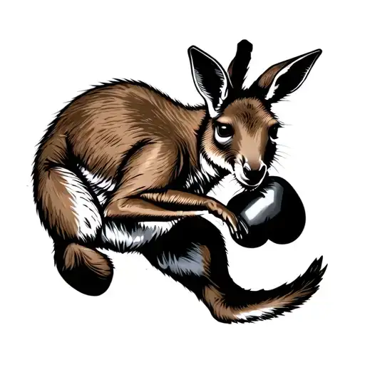 Boxing Kangaroo Jumping