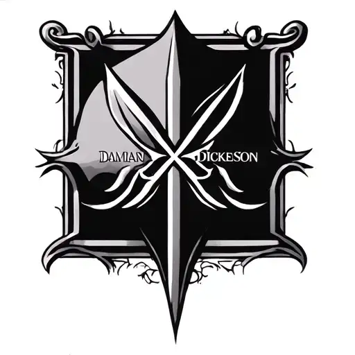 Symbol With My Name Engraved Damian Dickenson