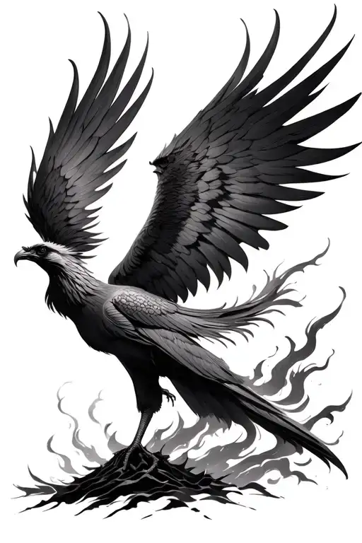 Phoenix Rising From The Ashes