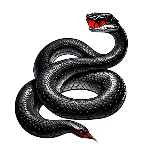 A Red Snake