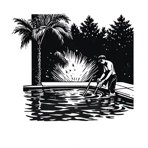 Cleaning A Swimming Pool