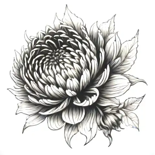 Chrysanthemum Flower Fullwrap Forearm