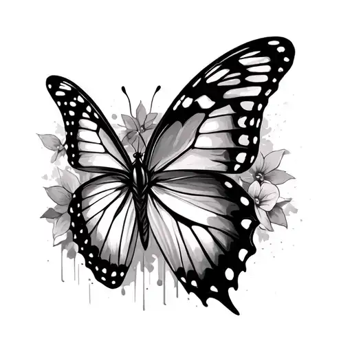 Butterfly And Berlin Wall