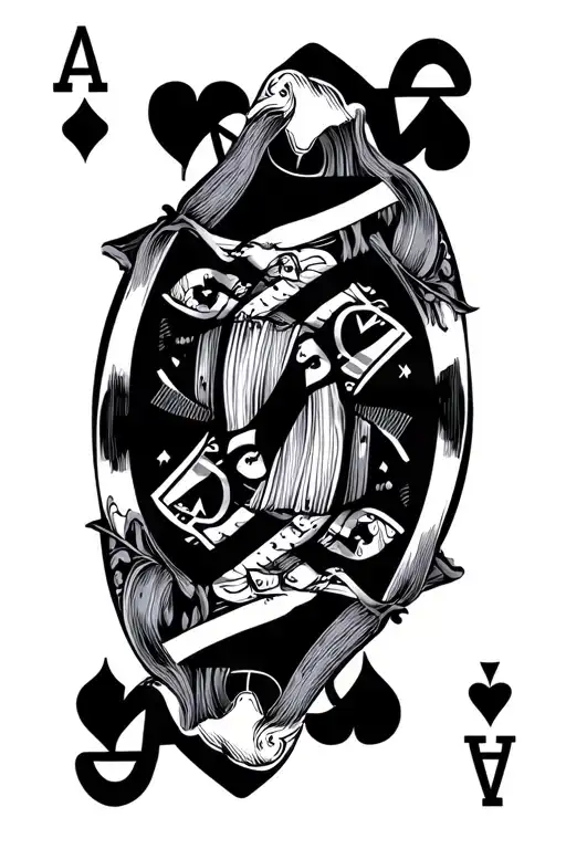 Black Ace Playing Card
