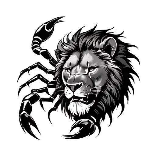 Scorpio My Wife Farah Atlas Black White Kawasaki Brave Loyal Lion