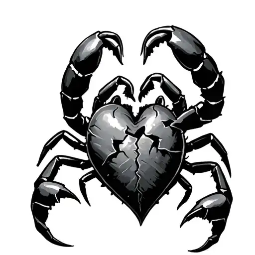 Scorpion Guarding A Broken Heart
