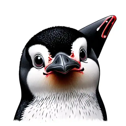 One Eyes Penguin With Scars