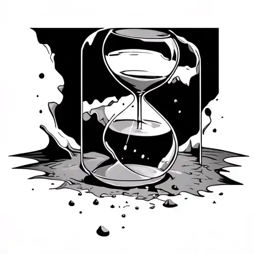 Hour Glass Broke Sand Falling And Trying To Refill It From The Top