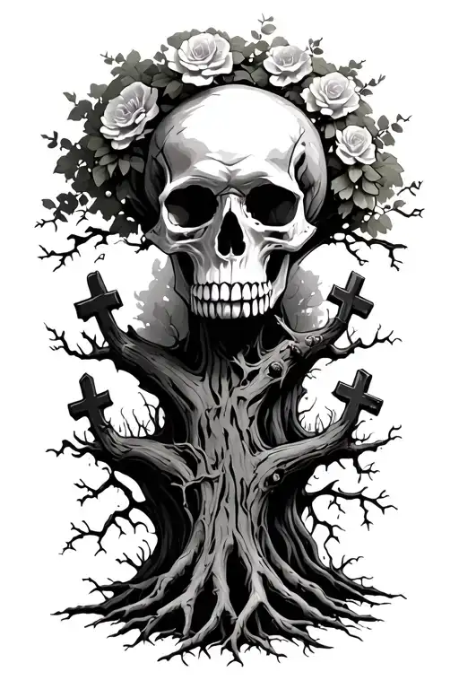 Skulls Tree Graves