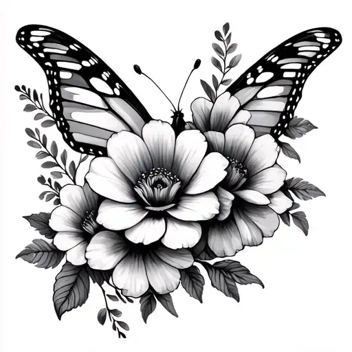 Flowers And Butterflies