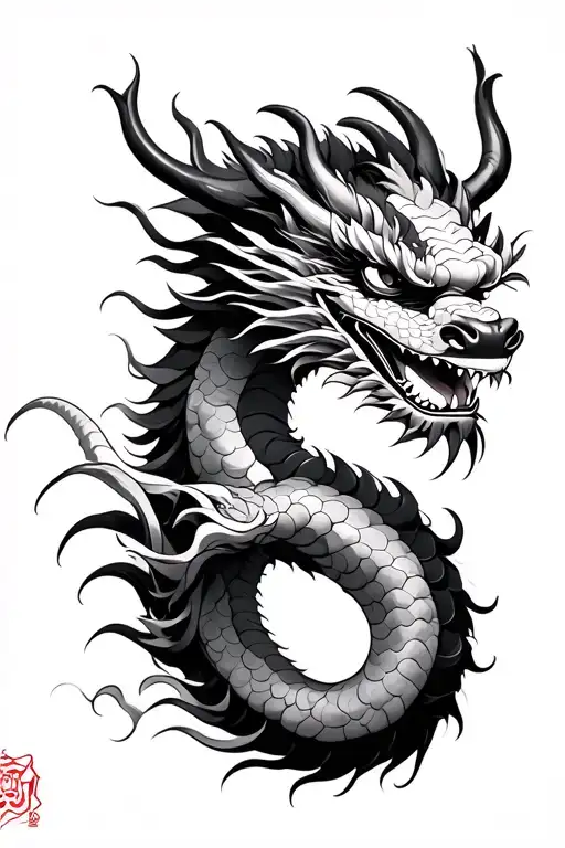 Japanese Dragon And Hanyan Mask