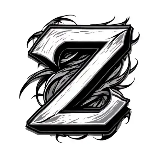 Z Shaded Letter