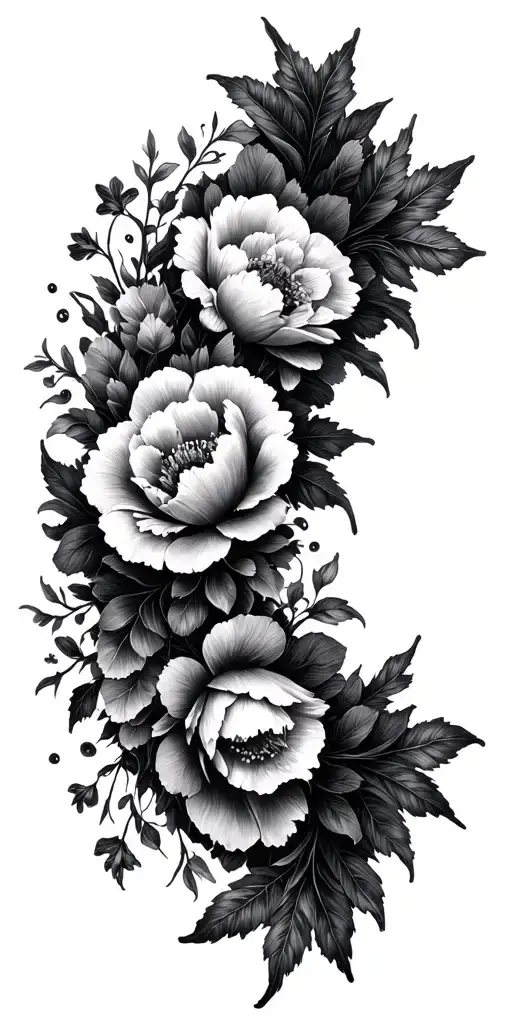 Dead Flowers Intertwined With Living Flowers