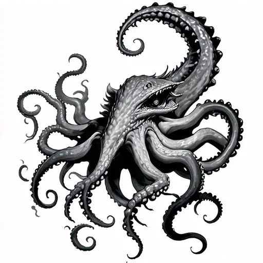 Kraken Emerging From The Depths