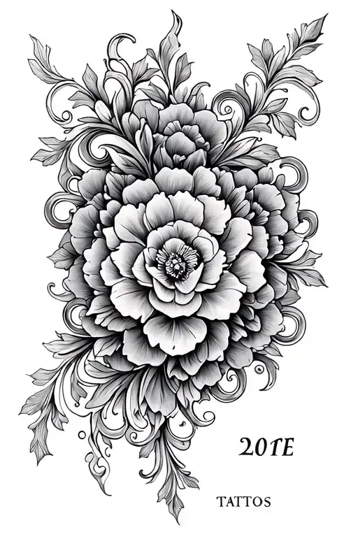 Filigree Design With Date