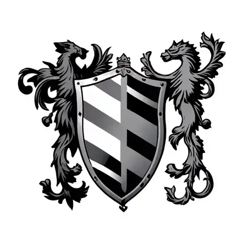 Italian Shield With Ns Twice