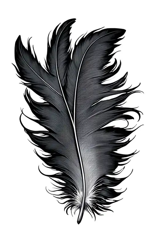 Filigran Feather 20Cm High 4Cm Wide