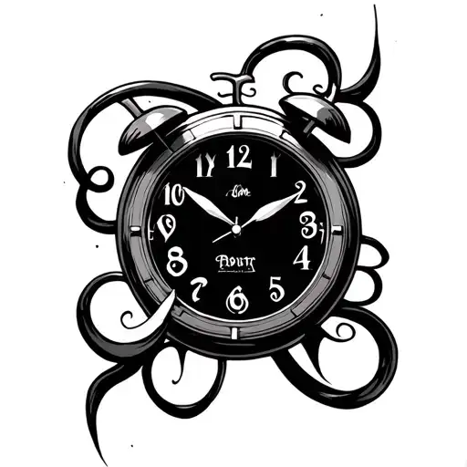 Clock With 19 Written On The Face