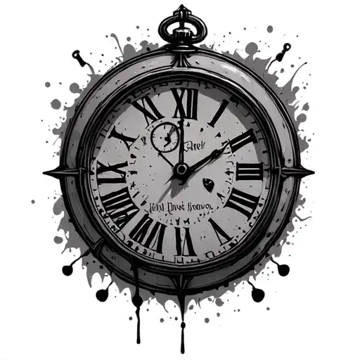 Clock With 19 Written On The Face