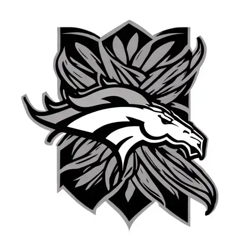Really Cool Denver Broncos Logo Intertwined