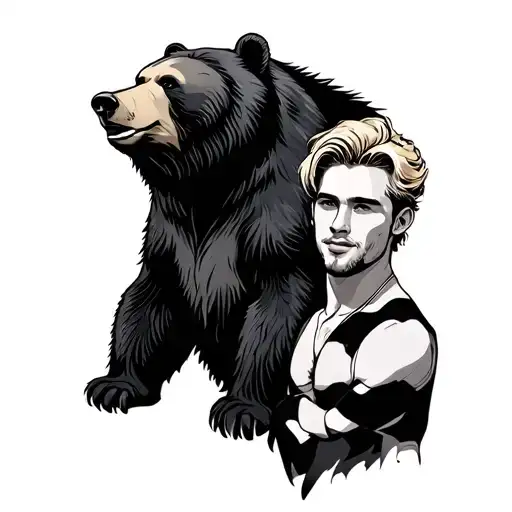 Gay Bear And Blonde Guy