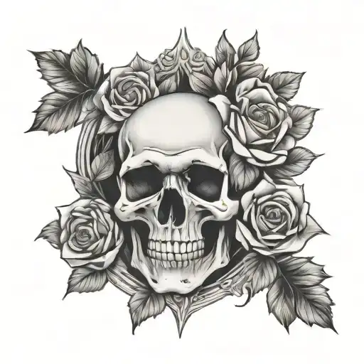 Skull And Roses