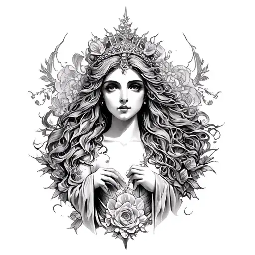 Seminude Goddess Of Lust