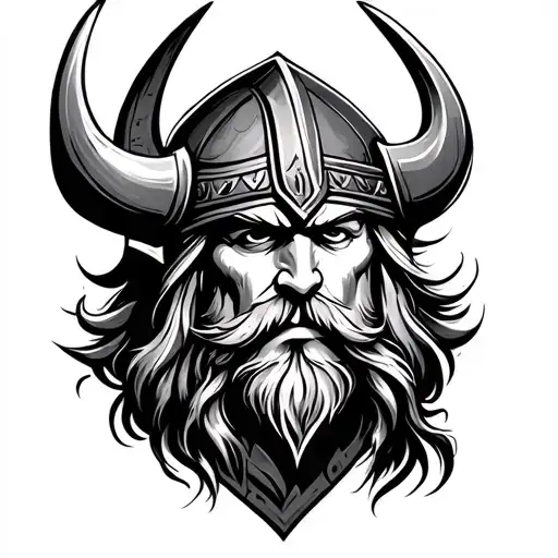 Viking Tattoo Desing For Shoulder