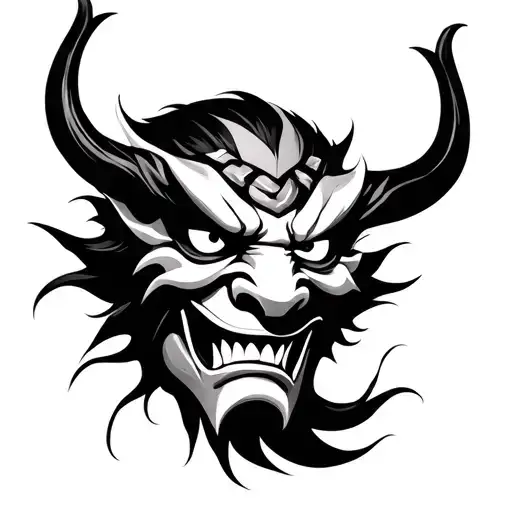 Japanese Oni Demon Mask