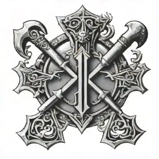 Chi Rho With Axes As The Chi