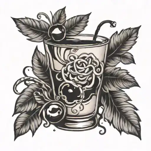 Cocktail Intertwined With Coffee