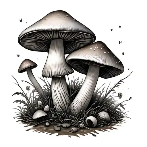 Mushrooms And Wild Life