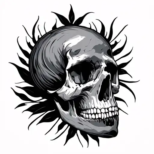 Full Black Out Tatto Design