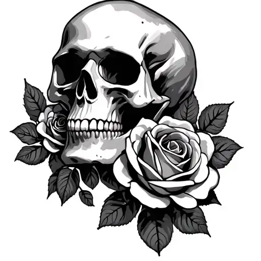 Skull And Roses