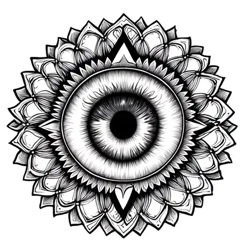 Eye Triangle Mandala