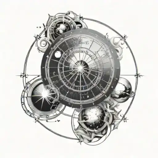 Birth Chart With Celestial Objects