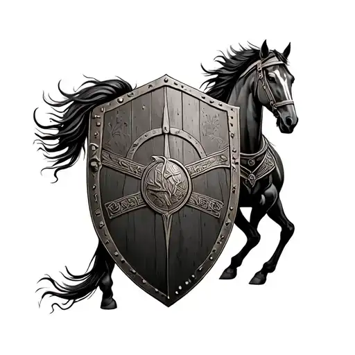 Gladiator Movie Horses On The Shield