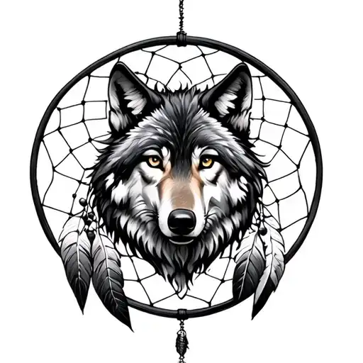 Wolf Dreamcatcher