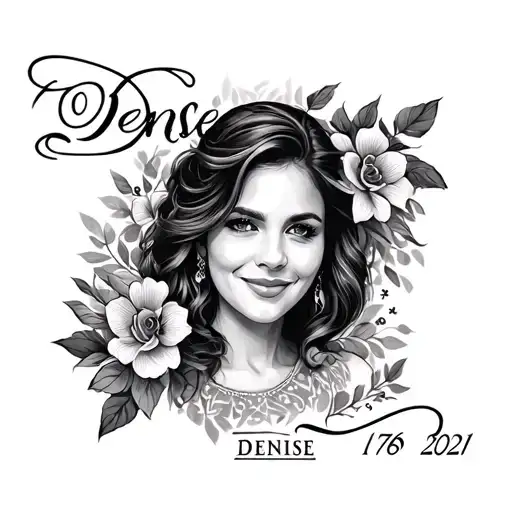 Memorial Tattoo For My Mom With Her Name Denise 1976-2021