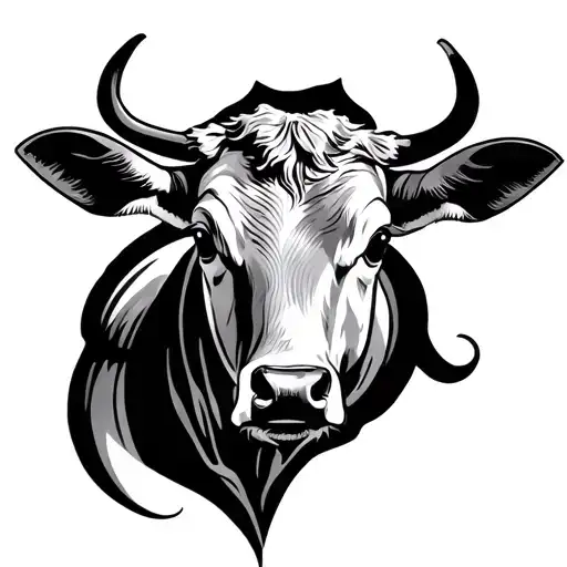 Blessed Calf Tattoo Design