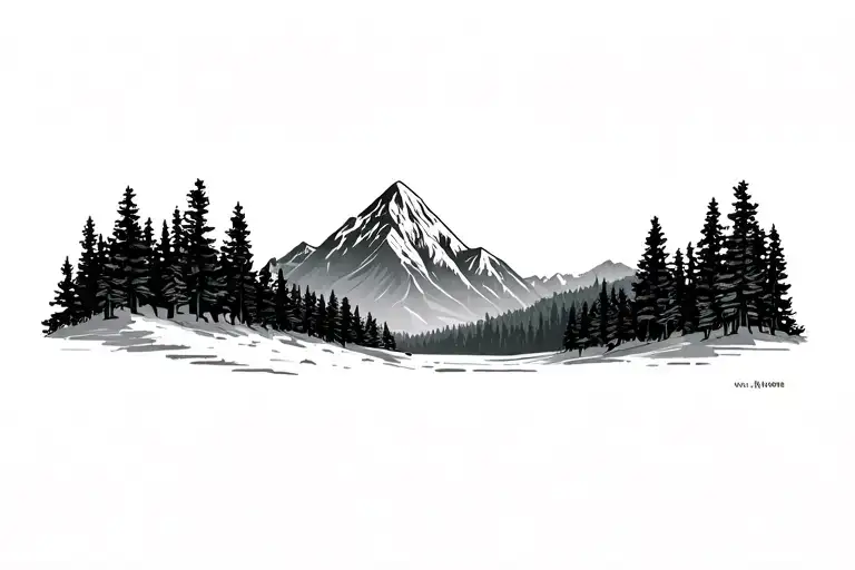 Maine Outdoors Mountains Trees