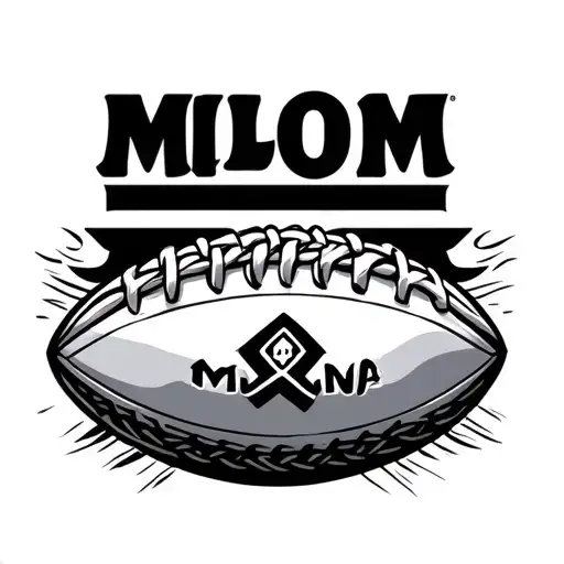 Millom Rugby League Rugby Ball Celtic Knot Intertwined